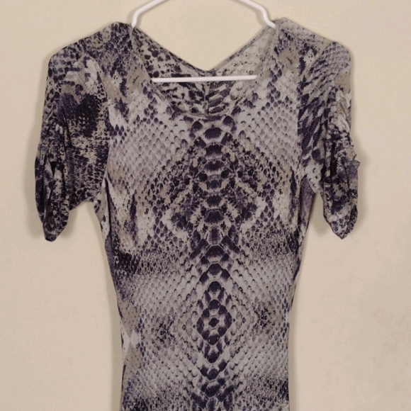 Python print silk midi dress - Picture 1 of 6